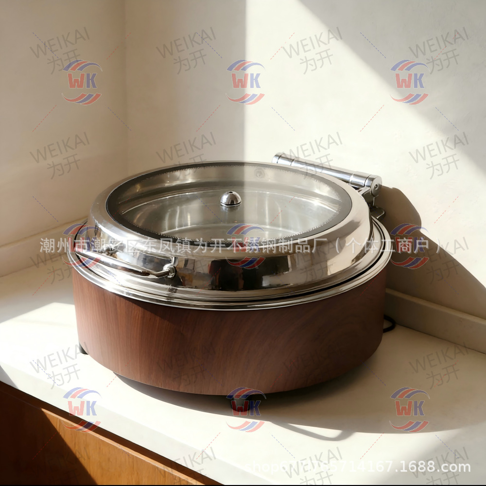 Horno de aislamiento térmico buffet de grano de madera horno de calentamiento eléctrico comercial horno de Buffy eléctrico inteligente CNC horno de calentamiento eléctrico de restauración hotelera hidráulico 9L