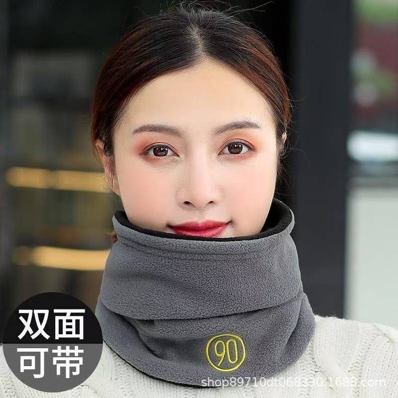 围脖护颈保暖男女防风加绒加厚骑行开车防寒围巾秋冬季护颈脖套