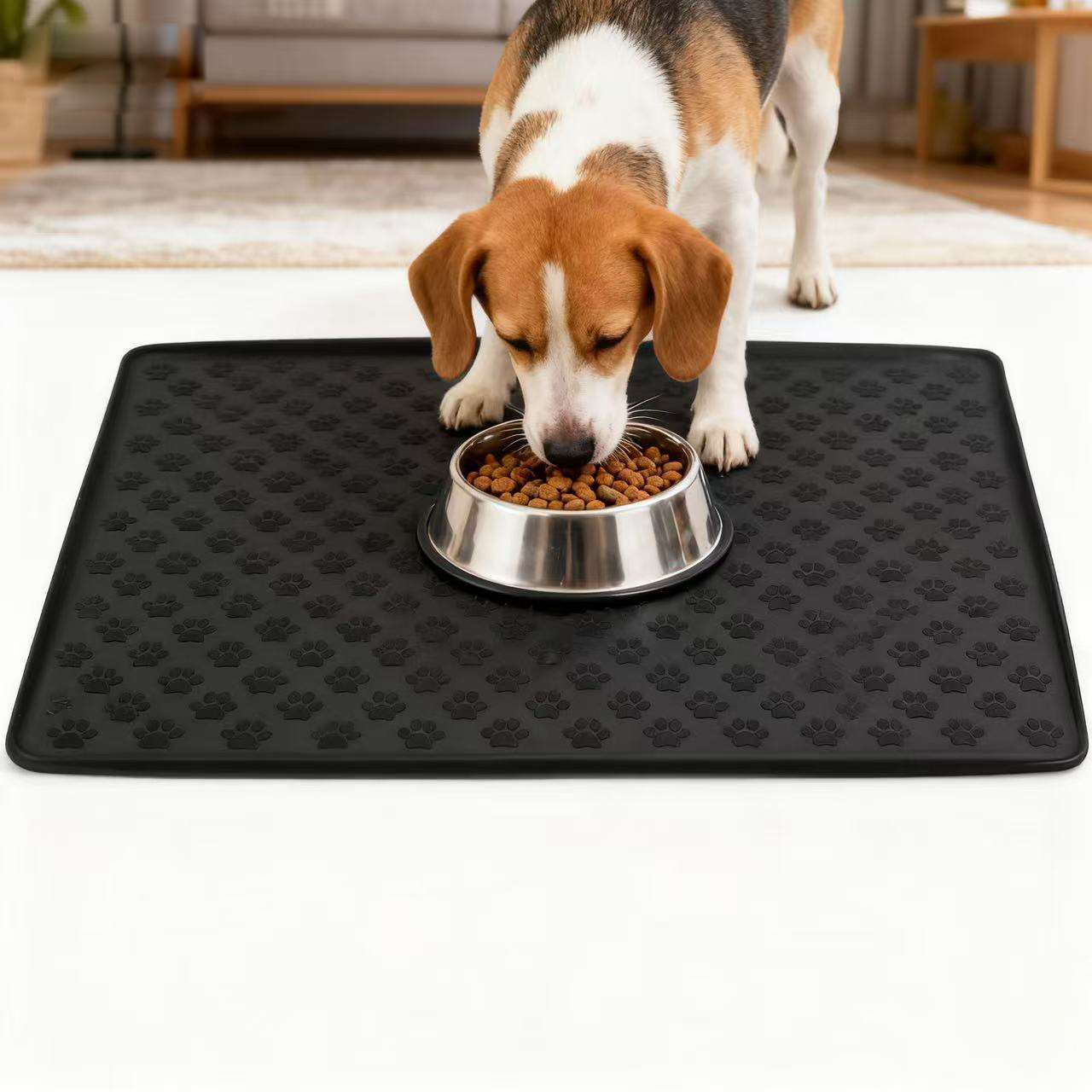 Wholesale Silicone Pet Placemats, Non-Slip and Waterproof Cat Bowl Mats, Dog Eating Mats, Thickened, Stain-Resistant and Easy to Clean Feeding Mats