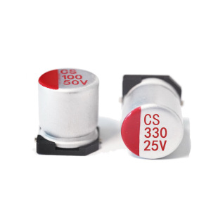 Solid Capacitor 25V330Uf Multi-Size Optional High Frequency Low Impedance Long Life Patch Solid Electrolytic Capacitor
