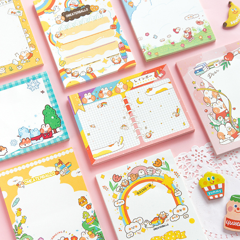 Korean Edition Cartoon Sell Meng Kitty lovely notepad Small book student Hand account Memo Leave a message Small book