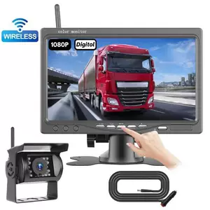 7 düymlük simsiz avtomobil monitorinqi, rəqəmsal siqnal, AHD1080P arxa görüntü