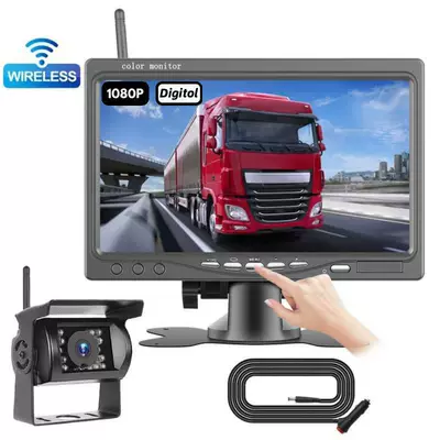 7inch Wireless Vehicle Monitoring Digital Signal Stable Long-Distance Ahd1080P Reversing Image