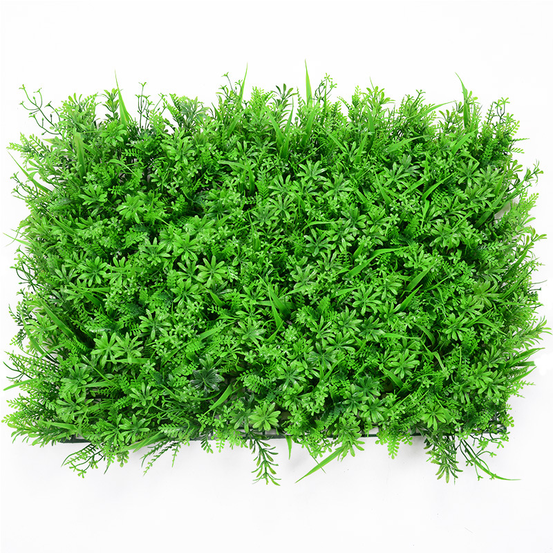 Muro de Plantas para Jardín, Decoración de Pared con Plantas Verdes, Eucalipto Milán, Flores Artificiales de Plástico, Césped Artificial de Alta Simulación