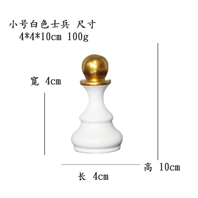 Decoración creativa para el hogar Ajedrez Decoración de resina Ventana Decoración para el hogar Muebles de ajedrez blanco y negro