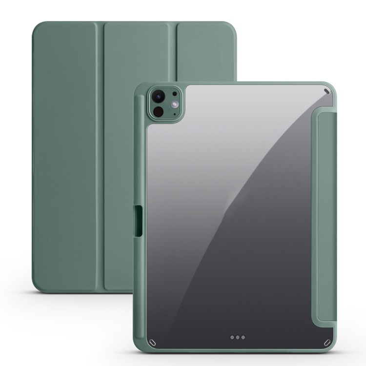 Funda para iPad Pro 11 2024 acrílico triple tableta inteligente