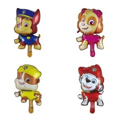 ミニワンワンチームの犬のアルミ膜の風船の子供のおもちゃのパーティーの装飾の満1歳のアルミ箔の蒸気のボールの漫画の形