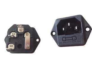 (source Goods) AC Power Socket AS-07 with Ear Socket Chassis Embedded Connector