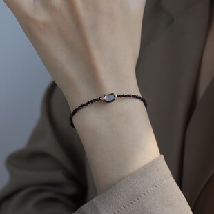 White adjustable bracelet, natural water, crystal pearl, Japanese accessory