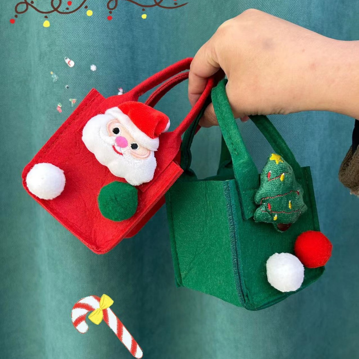 平安夜苹果礼盒圣诞节礼物袋儿童糖果袋平安果包装盒手提小礼品袋