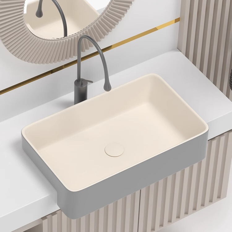 Cream Style Semi-Hanging Basin Embedded Wash Basin Ceramic Wash Basin Hotel Ultra-Narrow Wash Basin Wash Basin Cream Style Semi-Hanging Basin Embedded Wash Basin Ceramic Wash Basin Hotel Ultra-Narrow Wash Basin Wash Basin