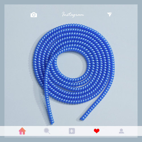 1.4m laser phantom color Mermaid mobile phone data cable protection sleeve ab color high-end environmentally friendly material winder