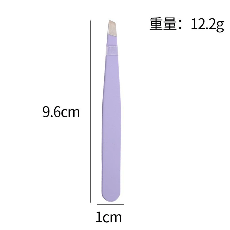 Eyebrow Tweezers Set, Stainless Steel, Multi-Head Styles (flat/slant/point), with Case