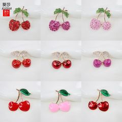 Kuisa 新しいクリエイティブ diy ジュエリーダイヤモンドチェリー携帯電話ケース美容合金ジュエリーアクセサリー手作り材料