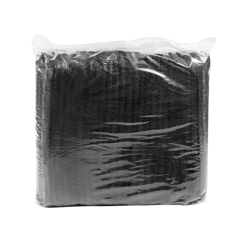 Black Disposable Non-woven Cloth Hat for Food Service Kitchen Hygiene Work, Ventilated Chef's Fume Hood Dustproof Head Cover