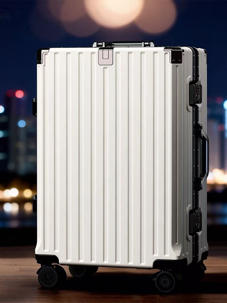 Maleta de gran capacidad, maleta de 24 pulgadas, caja de embarque de 20 pulgadas, caja con ruedas con marco de aluminio, caja de almacenamiento multifuncional de 20 pulgadas