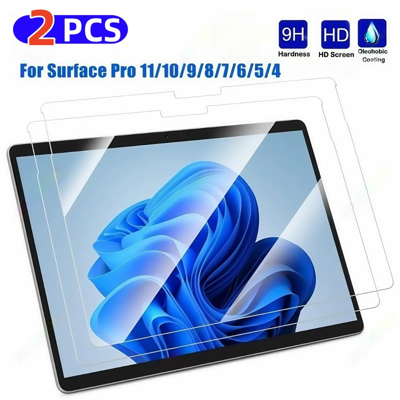 Подходит для Microsoft Surface Pro 9 плоская закаленная защитная пленка для экранов pro8/pro7/por10/por11