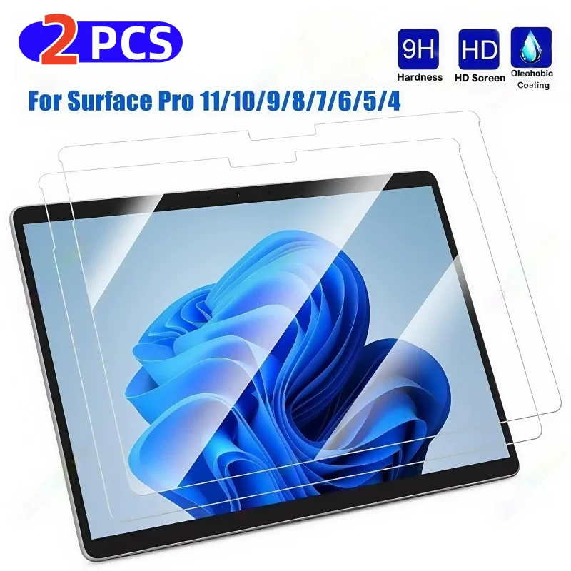 Подходит для Microsoft Surface Pro 9 плоская закаленная защитная пленка для экранов pro8/pro7/por10/por11