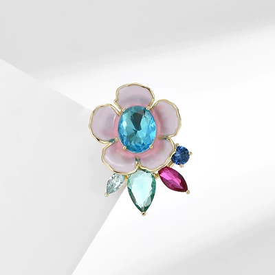 High-grade enamel texture flower magnetic Yaxa sancaqları