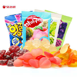 韩国进口好丽友水果味qq软糖66g儿童休闲糖果小零食橡皮糖