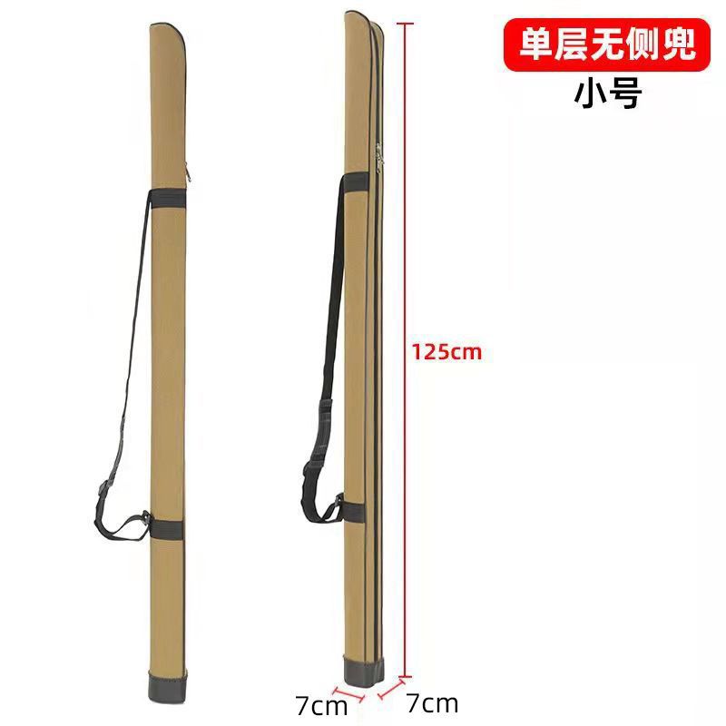 Bolsa Rígida para Cañas de Pesca 1.25m-1.6m de Lona para Pesca