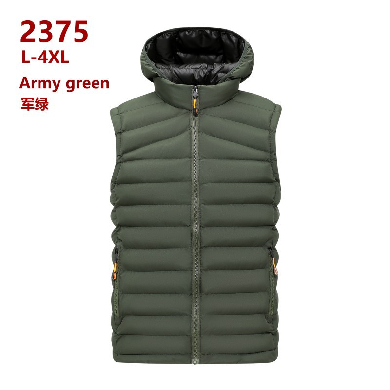 Chaleco de algodón costilla hombre otoño invierno grueso chaleco caliente transfronterizo sin mangas hombro chaqueta fábrica de comercio exterior al por mayor