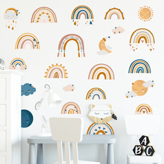 Amazon Free Cloud Wallpaper Sticker Rainbow Free Combination Sticker Children's Room Decor Wall Sticker ZDB-2110