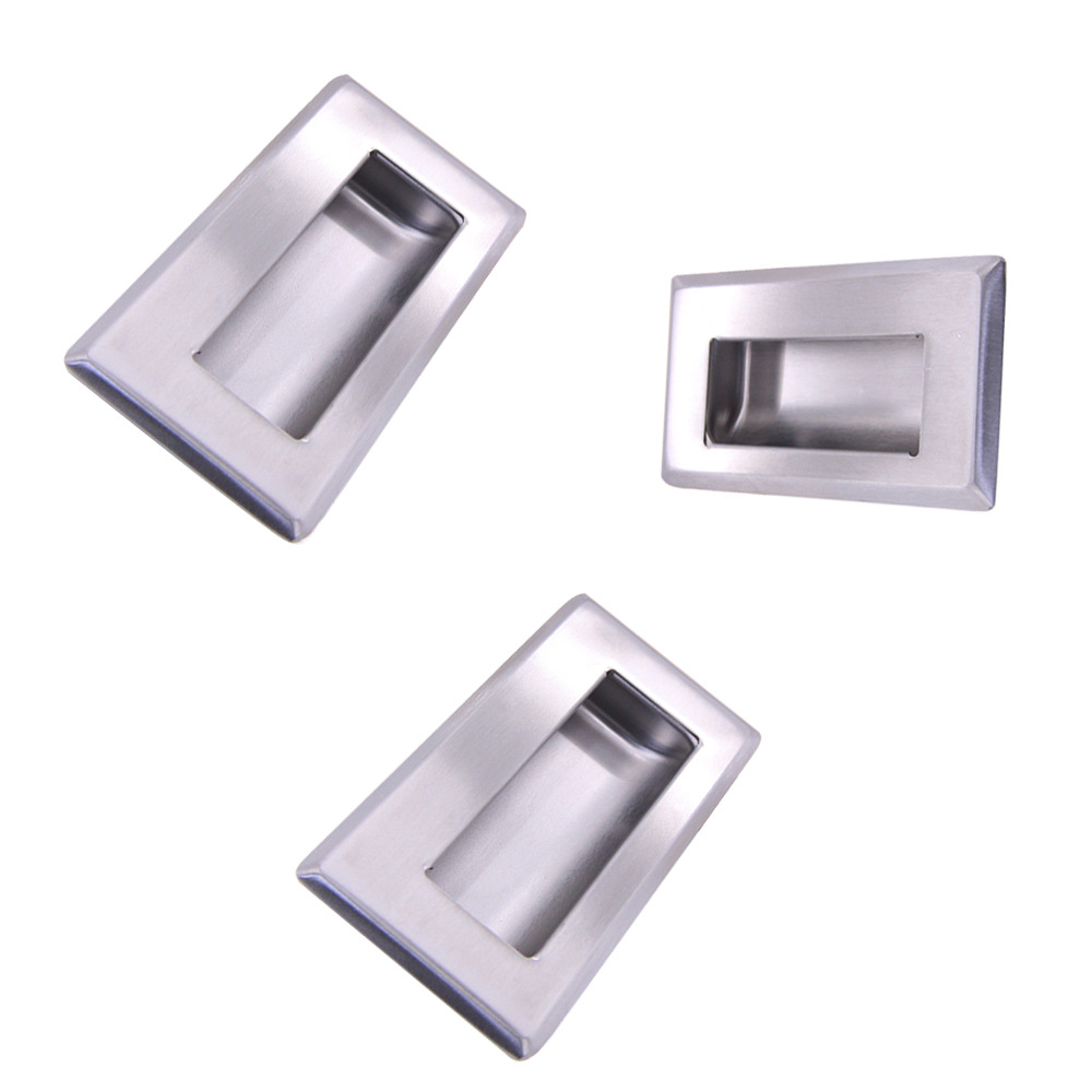 AW / Anwang puerta de armario incrustada manija de puerta deslizante empujada manija de armario cajón de acero inoxidable manija de puerta deslizante