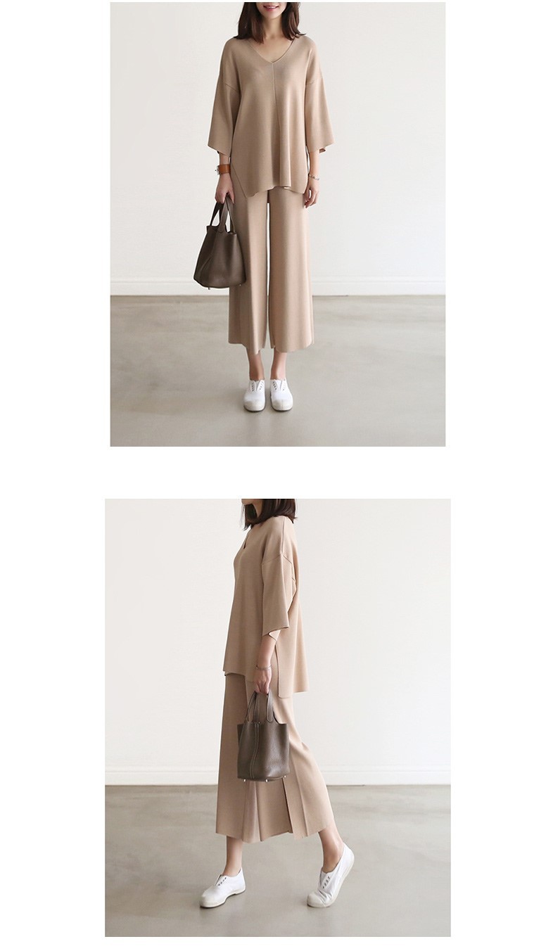 Wide-leg Pants Set 1