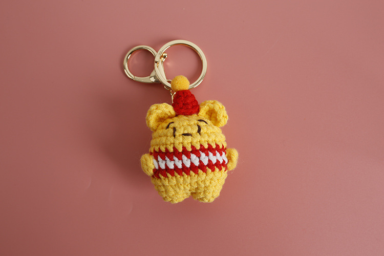 20g Weight Wool Yarn Home Textiles & Decor Type Bag Pendant, Keychain Classification 1 Piece Quantity Daily Occasion yarn Material Anime, Animal, Cartoon Pattern All Seasons Season Cute Style 1 Piece Anime Animal Cartoon Bag Pendant Keychain Yarn Cute Bag Pendant Keychain 8
