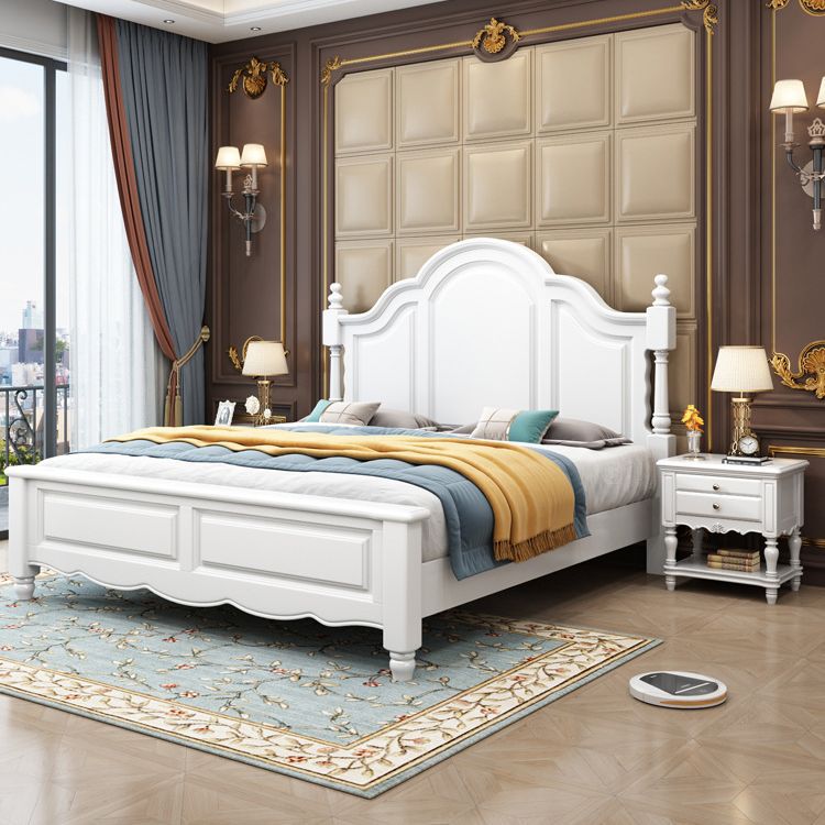 美式乡村实木双人床1.5现代简约欧式主卧婚床1.8高箱储物省空间床