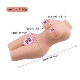 6斤半身硅胶实体倒模男士成人情趣自慰器飞机杯仿真阴道实体娃娃