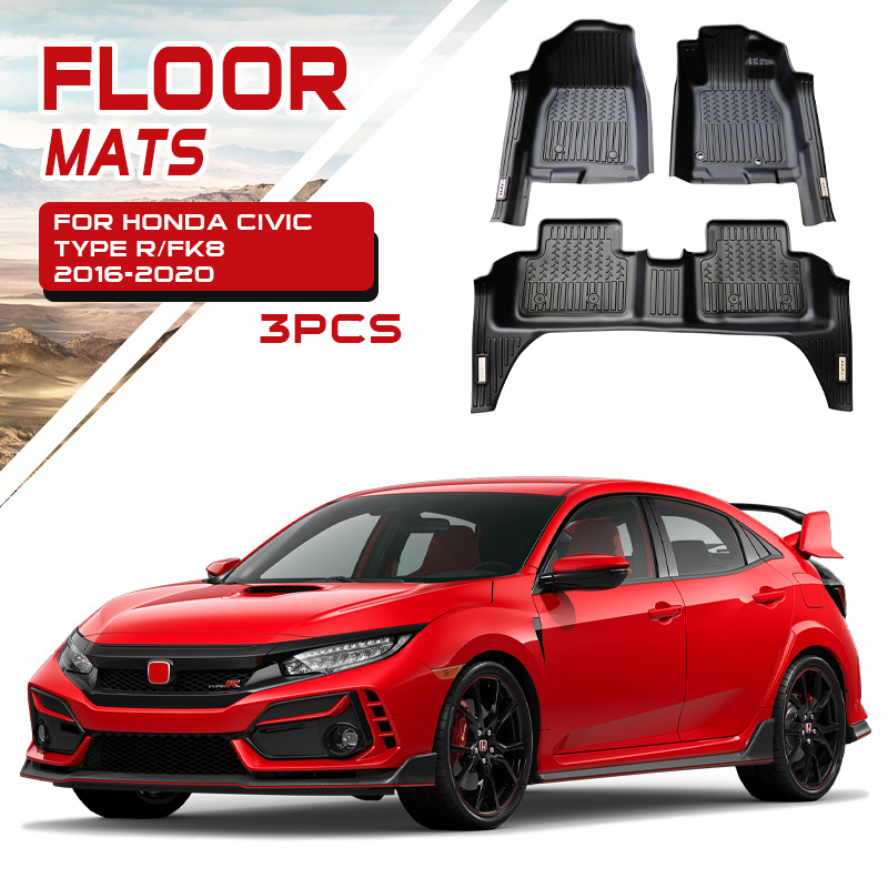 TXR para Honda Civic alfombra de coche especial 5D Tpe almohadilla de pie Honda Civic Floor Mats