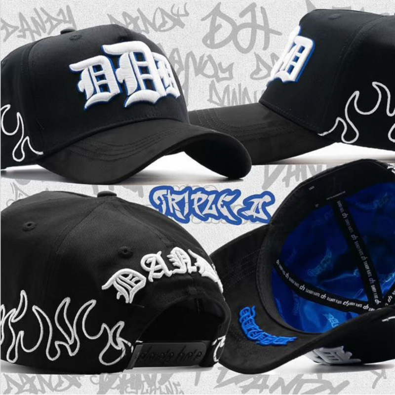 Tendencia transfronteriza hip hop Dandy Dandy sombrero con letras de diamante sombrero de pato doblado a lo largo del sombrero de béisbol image 20