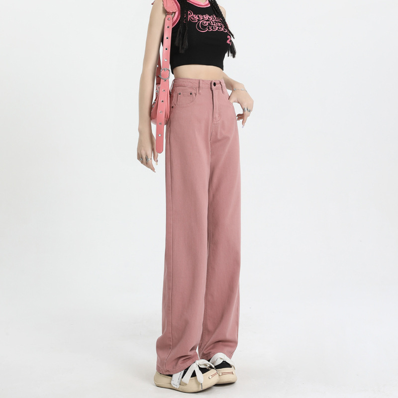 White Jeans for Women, Autumn and Winter 2023, High-Waisted, Slimming, Narrow Straight-Leg, Loose Wide-Leg, Cropped Pants Style