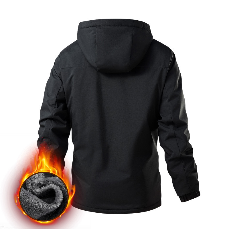 Transfronterizos chaqueta para hombres otoño y invierno estilo coreano de marca de moda herramientas al aire libre sueltas de tamaño grande ocio sombrero desmontable chaqueta de asalto