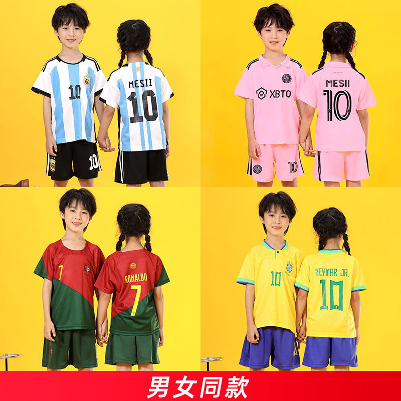 Football Clothing Set Children's Baby Children's Clothing Jersey Male and Female Primary School Students Football Training Class Team Clothing Kindergarten Football Clothing Set Children's Baby Children's Clothing Jersey Male and Female Primary School Students Football Training Class Team Clothing Kindergarten