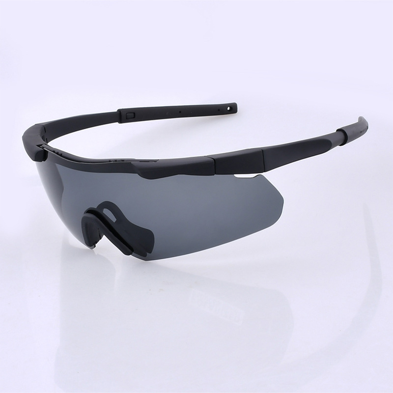 블랙 프레임 그레이 필름(안경 케이스, 예비 필름 2쌍, 헤드밴드, 렌즈 가방)