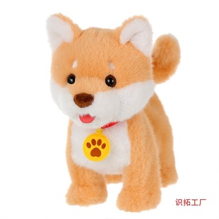 Lick the Dog, Touch Its Head and Stick Out Its Tongue, Electric Toy Dog ​​Walks and Barks, Learns to Speak, Children's Artificial Plush Wholesale