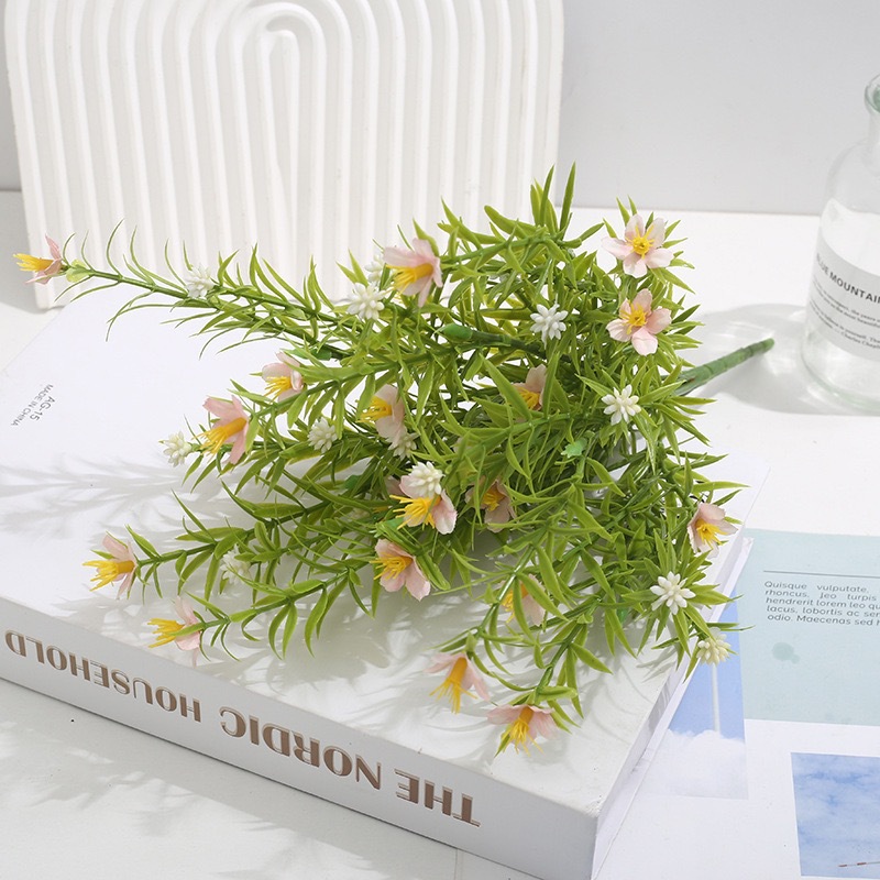 Small wildflower starry Daisy water plant artificial flower artificial flower bouquet home decoration flower accessories_voghion.com