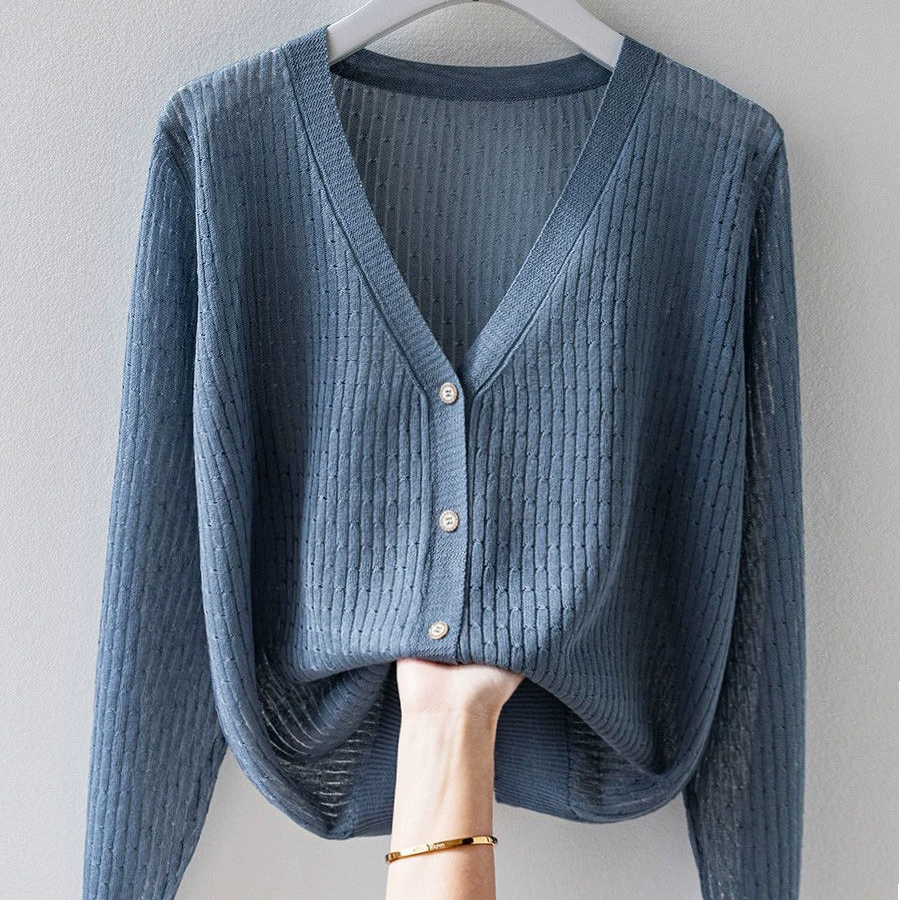 100kg Носимые весенне-осенние тонкие кардиганы, женские свободные топы в корейском стиле, топ большого размера, модный однотонный, самый простой в сочетании вязаный топ