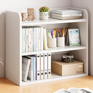 Desktop bookshelf shelf desk home storage rack bedroom cabinet student desk shelf multi-layer simple bookcase