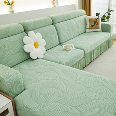 Goddess Sofa Cover New 2024 All-in-One Carved Fabric Edge Elastic Sofa Cover Four Seasons Universal Anti-Cat Scratch