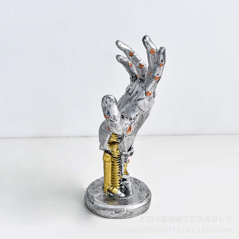 유럽과 미국의 창의적 사이버펑크 XBOX 스위치 게임 핸들 브라켓 공예품 장식품 수지 조작기