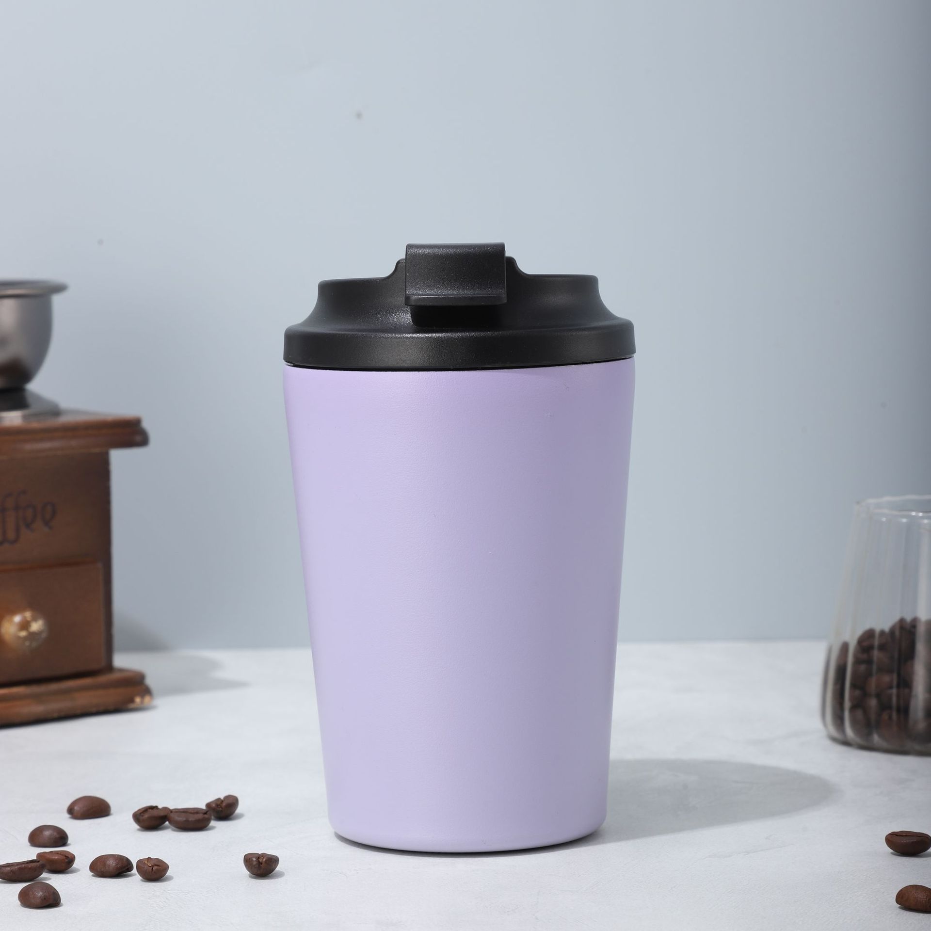 Cross-border ins de alto valor de visualización taza de acompañamiento de estilo japonés 304 taza de acero inoxidable taza de café simple taza de agua taza