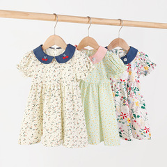 女童連衣裙夏一歲童裝小兒童短袖純棉嬰兒夏季公主裙寶寶夏裝裙子