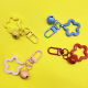 diy jewelry buckle zinc alloy candy color color paint small door buckle keychain accessories luggage pendant buckle U-shaped buckle