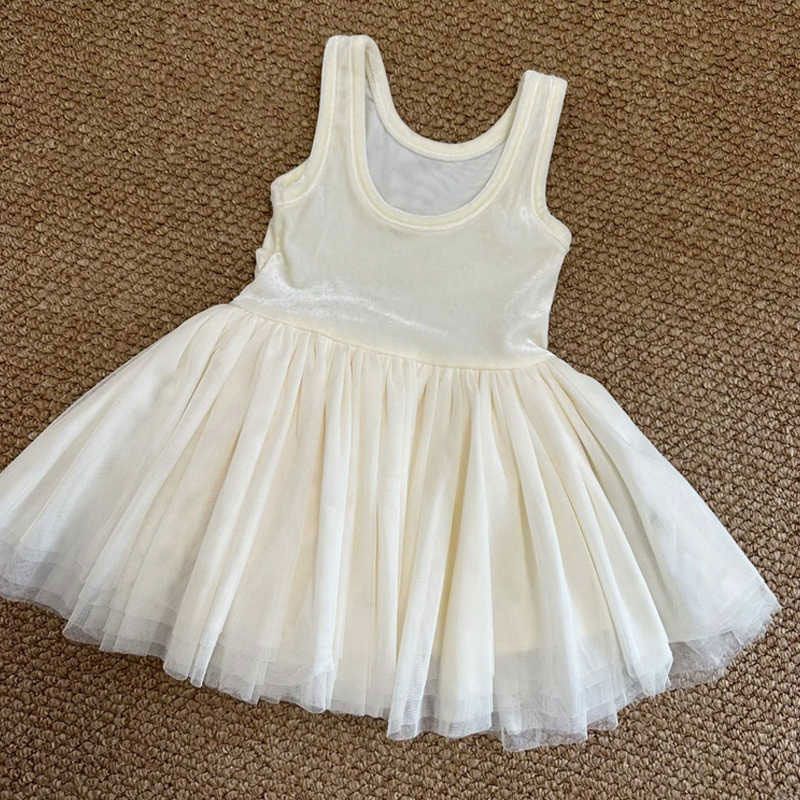 Girls Dress 2025 Summer New Style Children's Baby Style High-End Princess Dress Mesh Vest Skirt