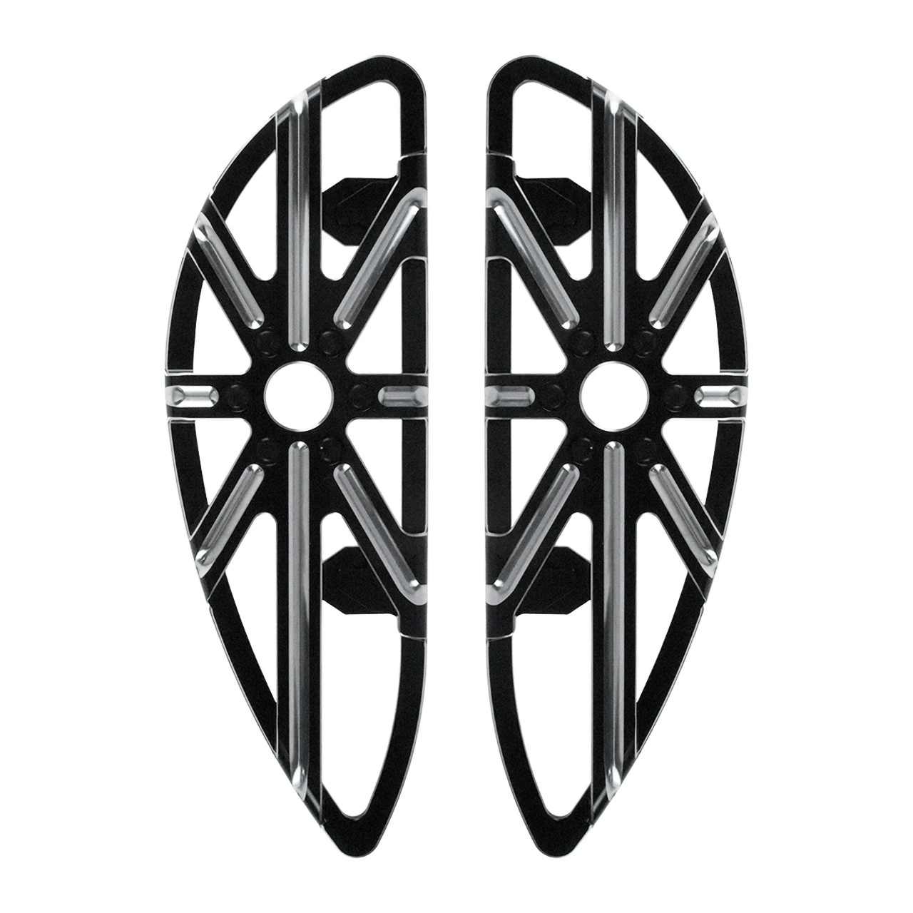 Подходит для Harley Glide CNC черная педаль для ног Hapgish большие подножки передняя педаль водителя
