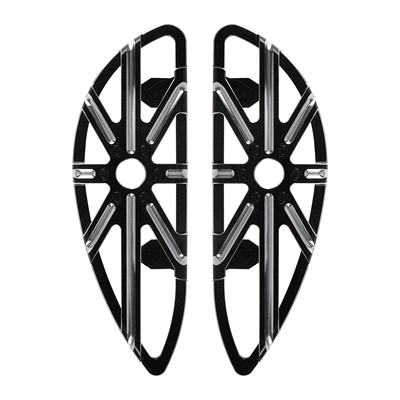 CNC black pedal hollow | Motorcycle pedals